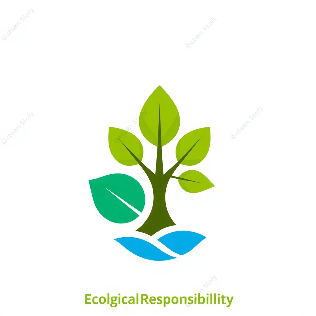 Abstracție vizuală a responsabilității ecologice