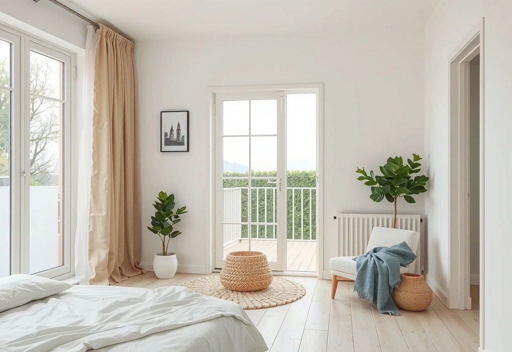 Imagine abstractă reprezentând o casă curată și organizată